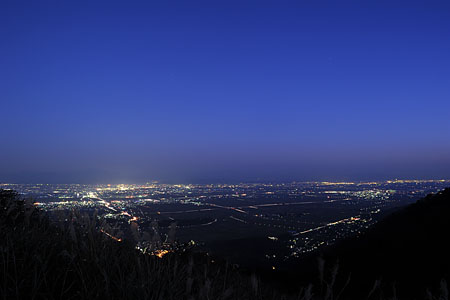 弥彦山の夜景