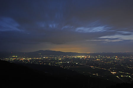 八乙女山の夜景