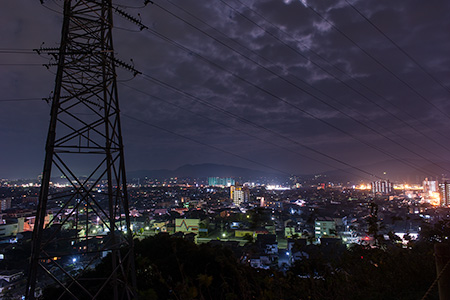 四ツ山神社の夜景